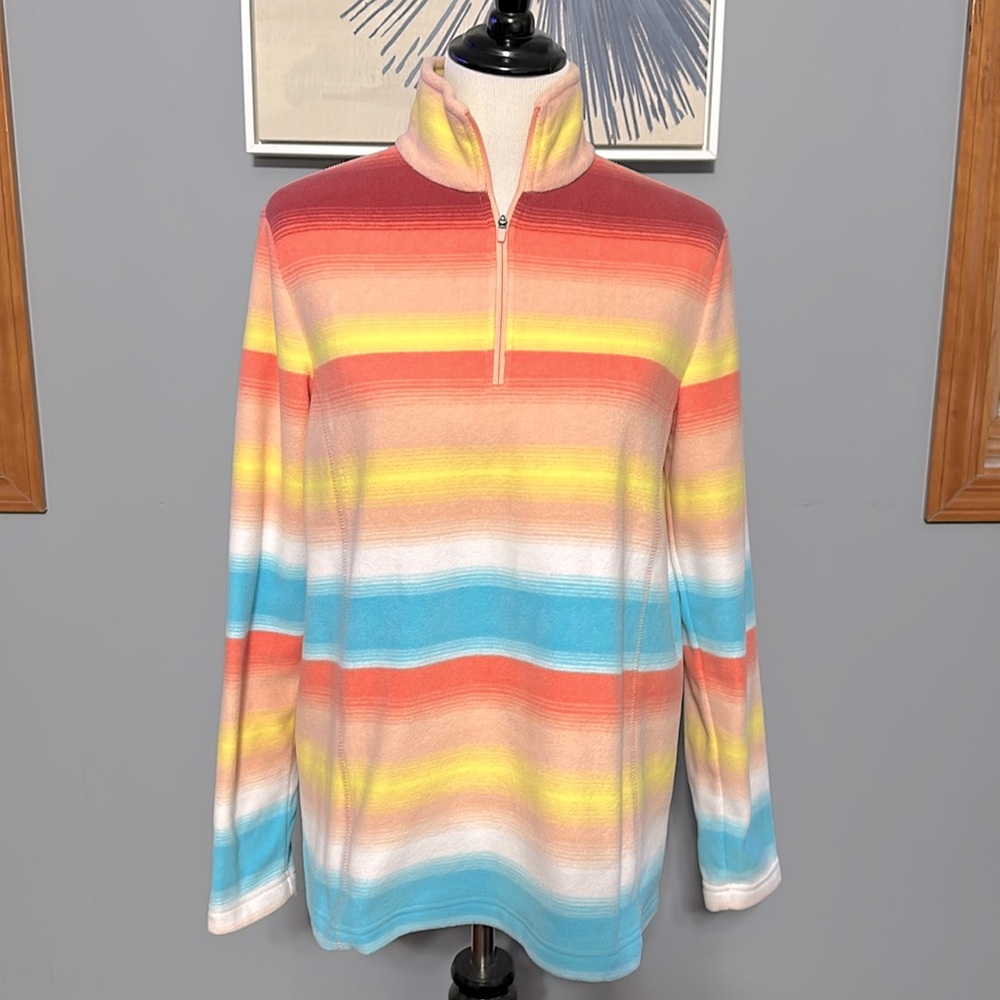 Lands End 1/4 zip pullover Fleece top